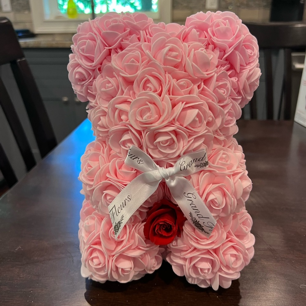 Pink Grand Fleurs Baby Bear